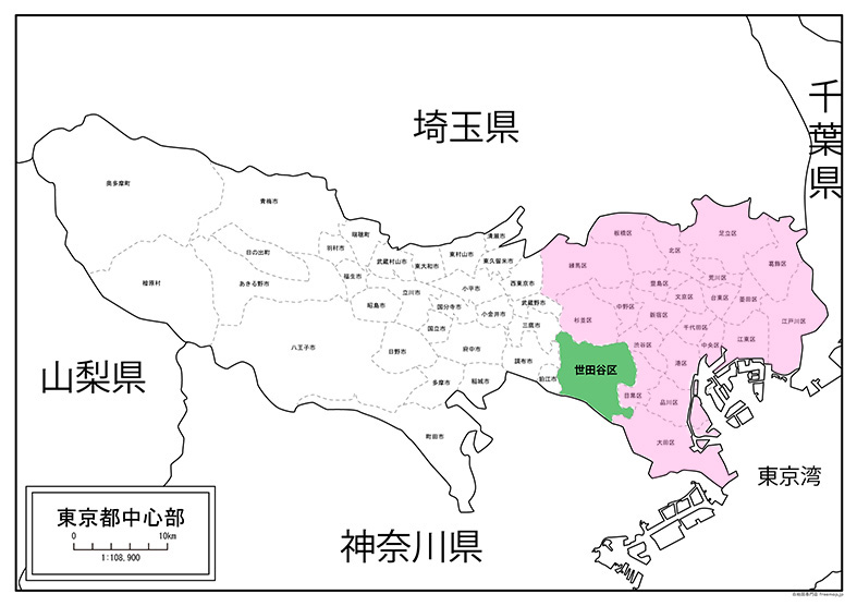 関東周辺の地図