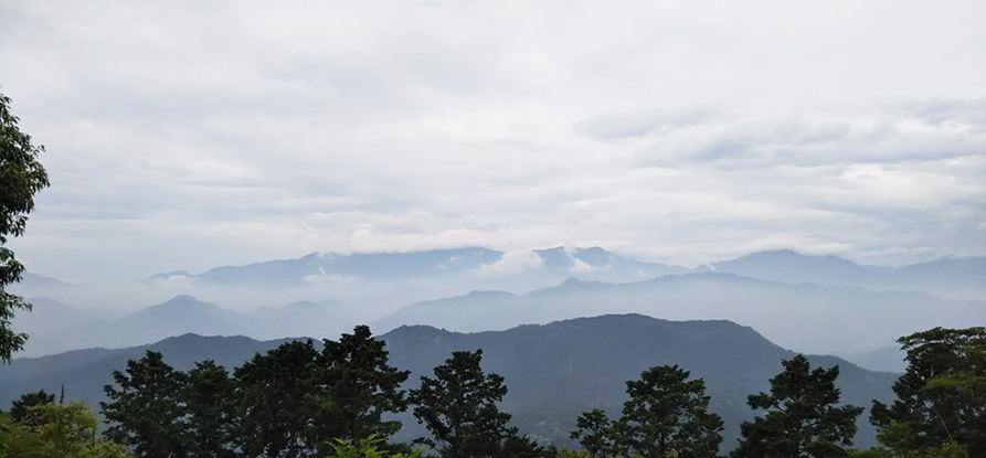 山頂の眺め