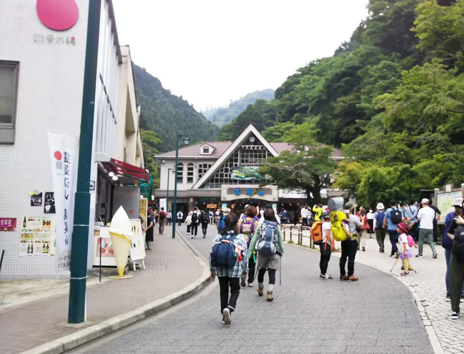 高尾山ふもとのケーブルカー・清滝駅